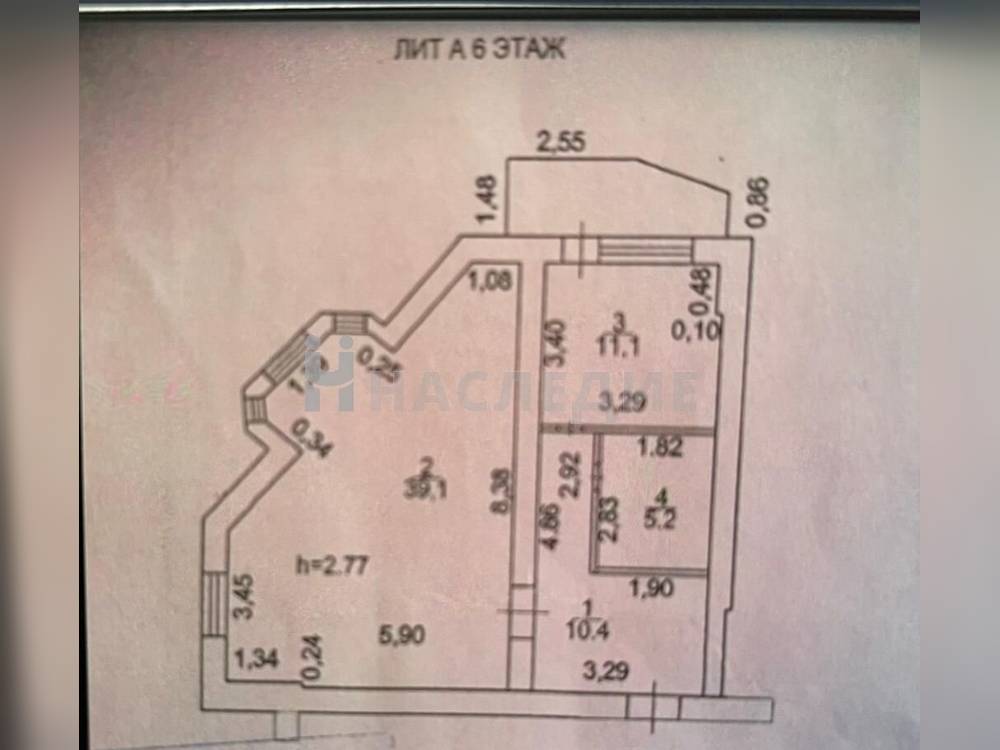 1-комнатная квартира, 59 м2 6/10 этаж, НПИ, ул. Первомайская - фото 12