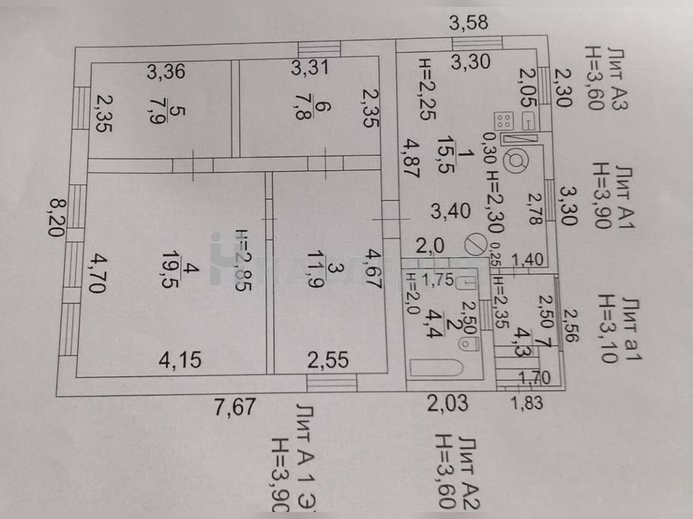 Кирпичный 1-этажный дом 92.8 м2 на участке 5.1 сот. Микрорайон «Кирпичного завода», ул. Ботаническая - фото 2