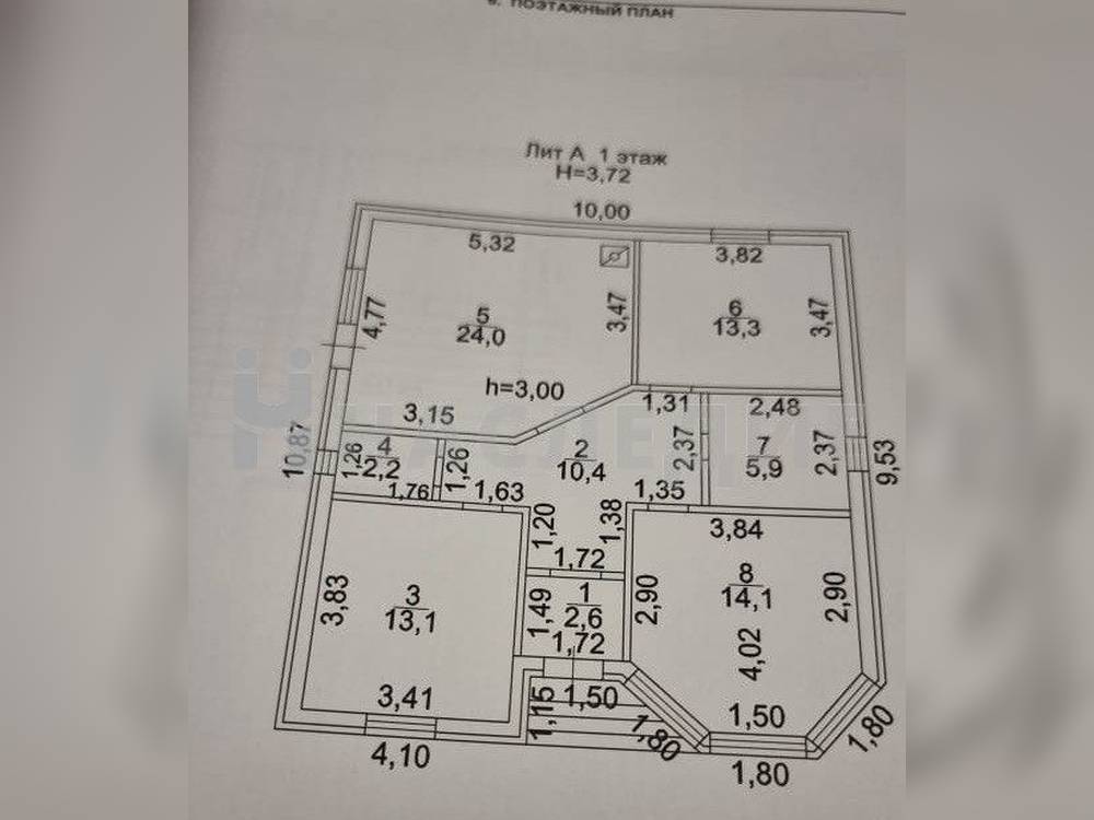 Блочный 1-этажный дом 86 м2 на участке 6 сот. Микрорайон «Октябрьский», тер. СНТ. Виноградная лоза - фото 7